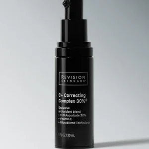 Revision Skincare C+ Correcting Complex 30% at Entice Dallas, a high-potency Vitamin C serum for skin brightening and antioxidant defense